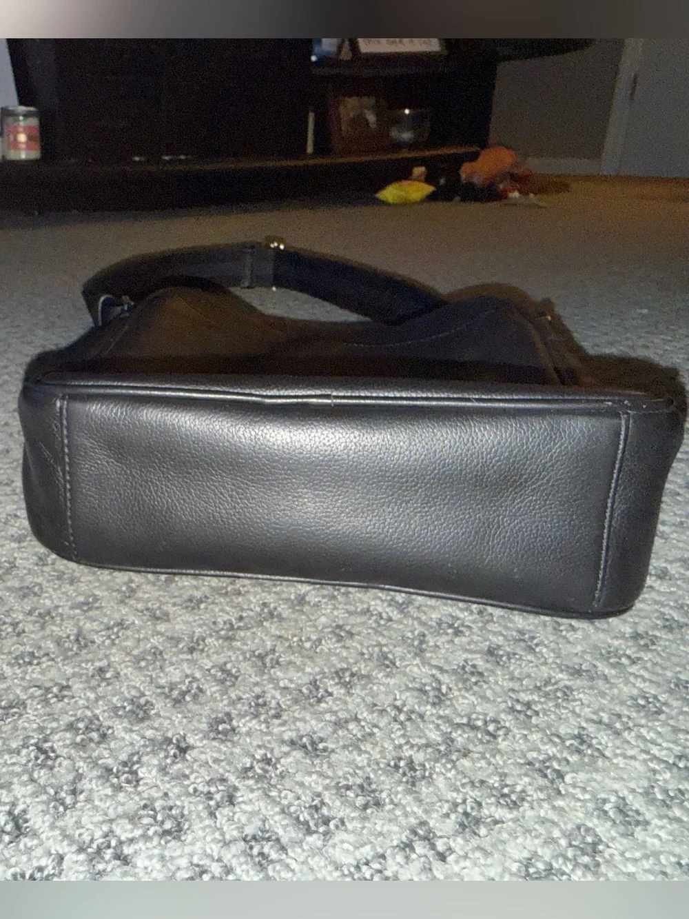 COACH Charles Flight Bag Smooth Leather Messenger Bag F54782 Black Travel bag
